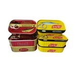 Canned Sardines In Oil Square Tins