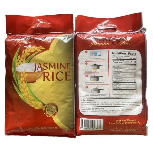 THAI JASMINE RICE 5% BROKEN POLISHED and SOTEXED WHITE FRAGANT RICE PACKING 1KG 5KG 25KG 50KG| +84.332.469.432