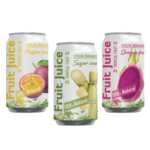 330ml TANDO All Natural Pure Fruit Juice Wholesale/OEM ODM From Vietnam - Free Sample - Free Design - Free Support Marketing
